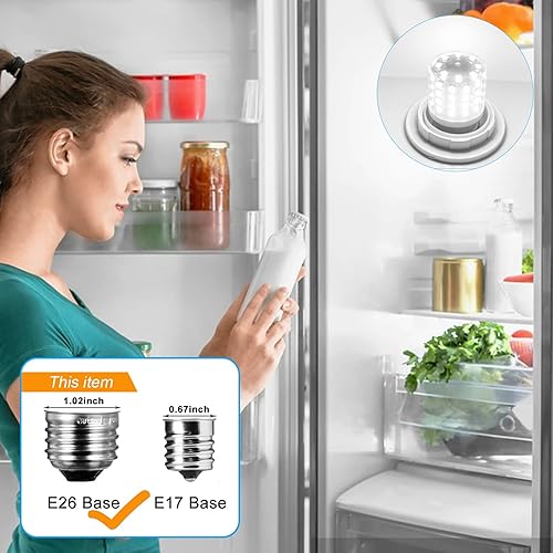 Miniatura 3 de Kei D34l AC100-265V 3.5W - Bombilla de repuesto para refrigerador Frigidaire 5304511738 para congelador, luz blanca diurna, 5000 K, paquete de 1