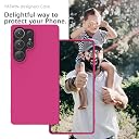 YATWIN Silicone Back Case for Samsung Galaxy S25 Ultra, Soft-Touch Phone Back Cover for Samsung Galaxy S25 Ultra - Magenta gallery image