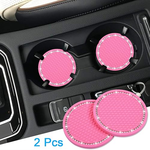 Miniatura 3 de Wisdompro - Posavasos para automóvil, paquete de 2 posavasos de PVC para automóvil, antideslizantes, accesorios universales para el interior del