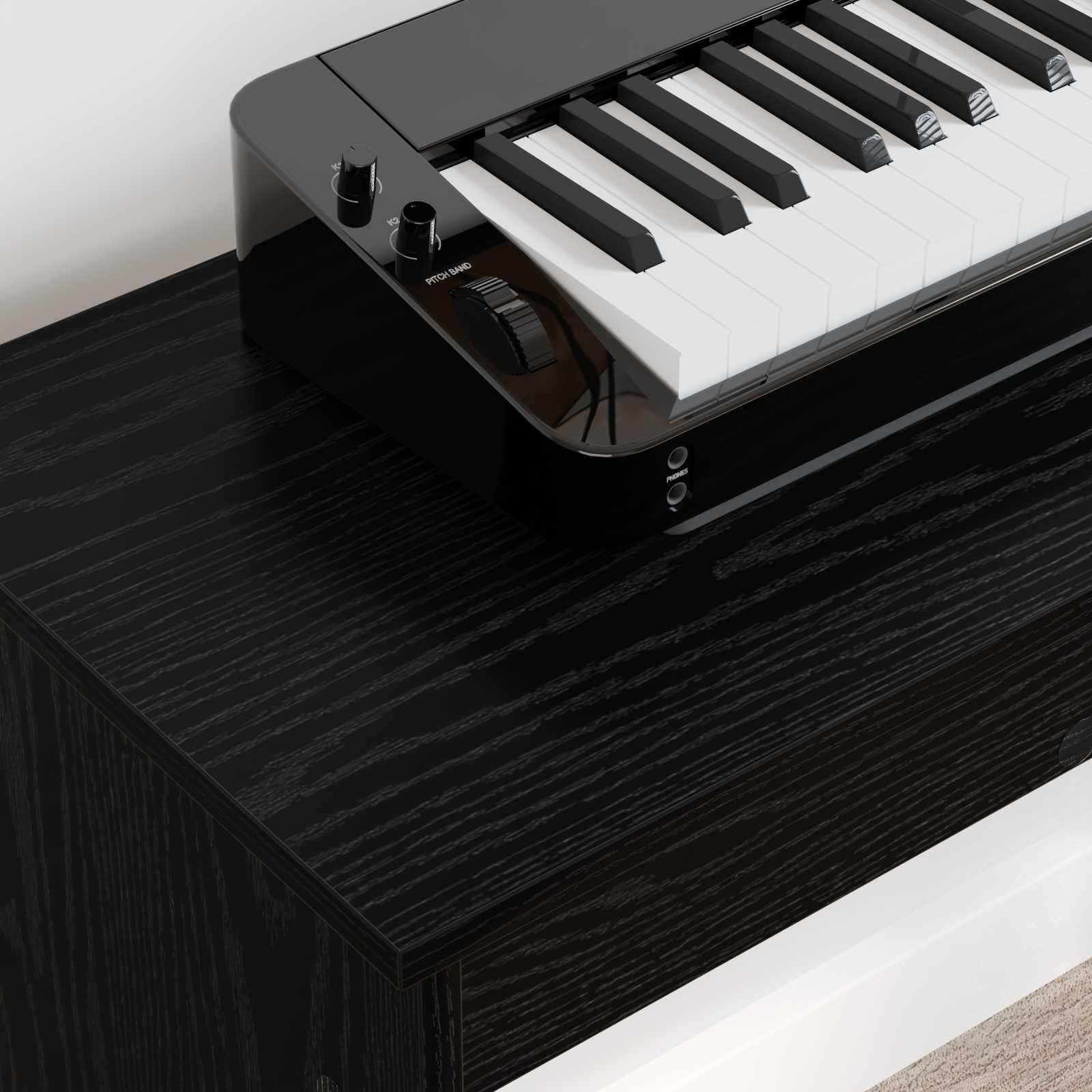 Stojak na keyboard - stół fortepianowy z materiału
