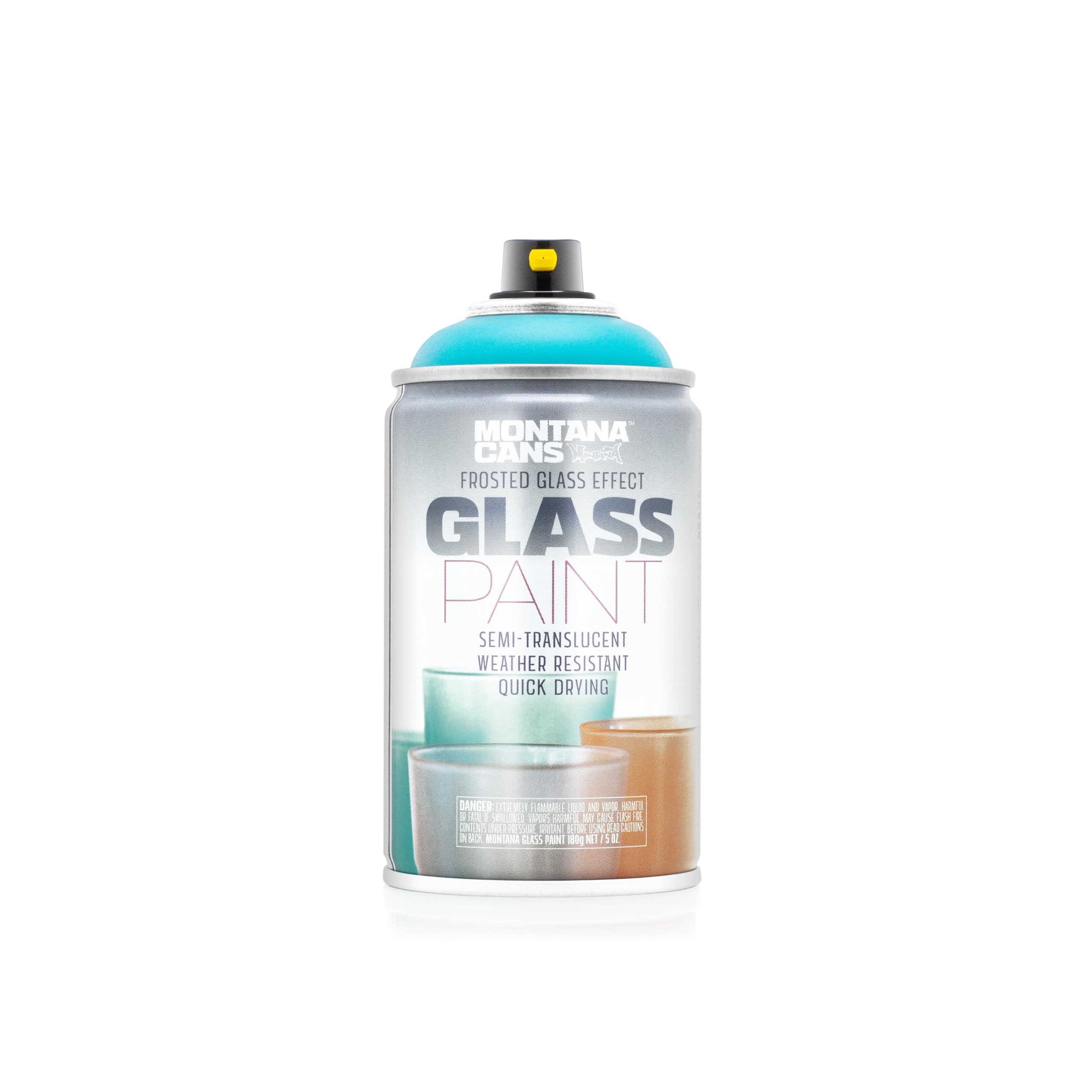 Montana Cans Montana EFFECT Glass Spray Paint, FROSTED - MATT TEAL, 5 Ounce (Pack of 1)