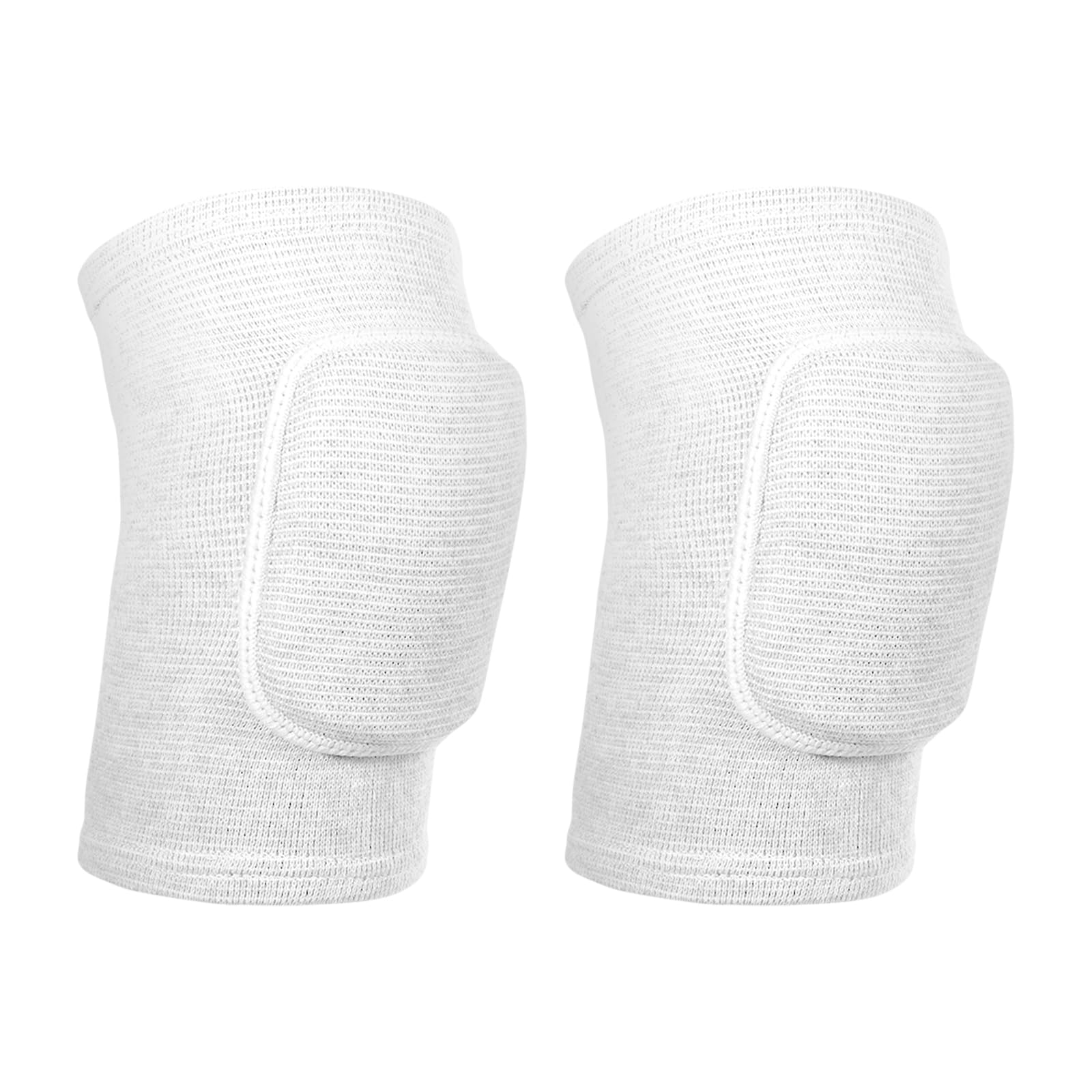 JIYIN 1 Pair Elbow Pads with Thicken Sponge Pad, White Breathable Protective Volleyball Elbow Pads Fitness Arm Knee Protector Volleyball Sponge Support for Kids Men Women Elderly