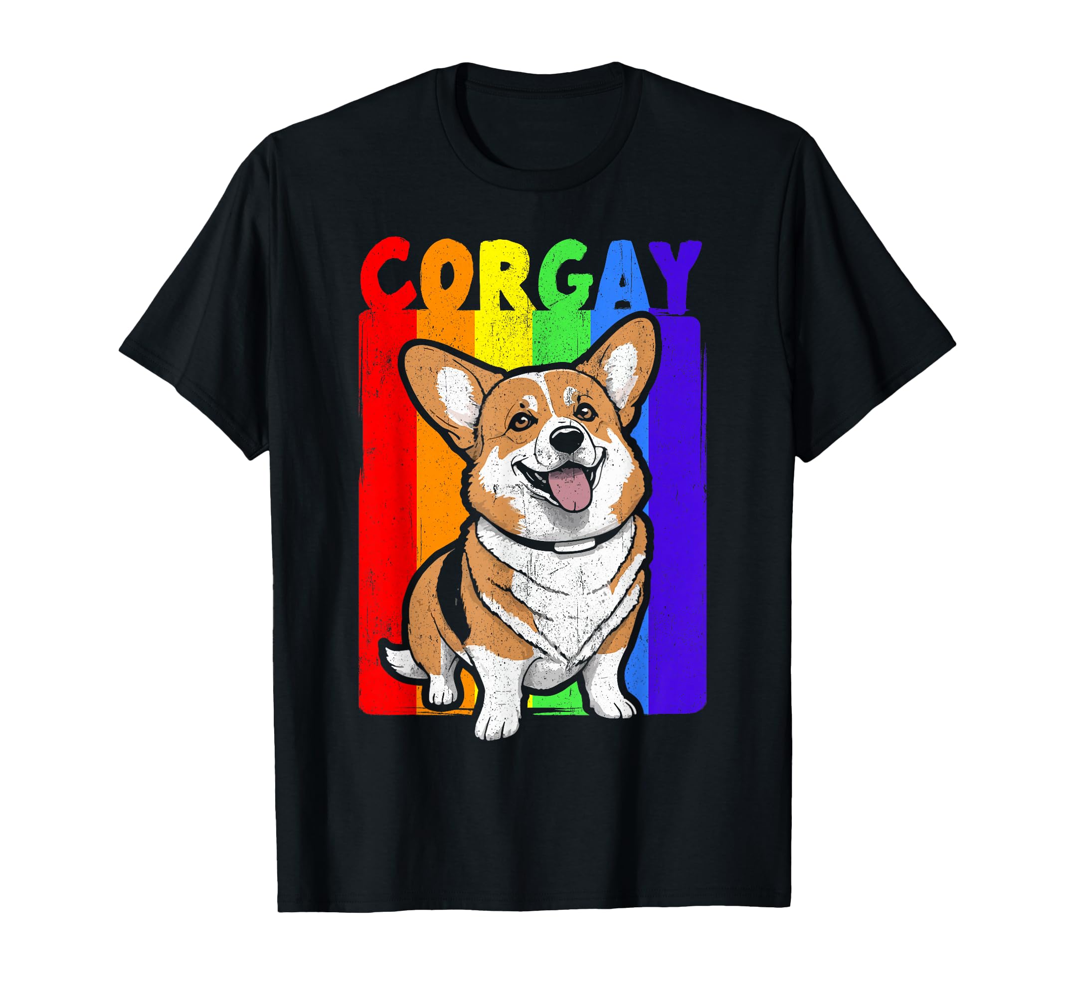 LGBT Corgi Gay Pride Month Rainbow Flag Corgay Dog Lover T-Shirt
