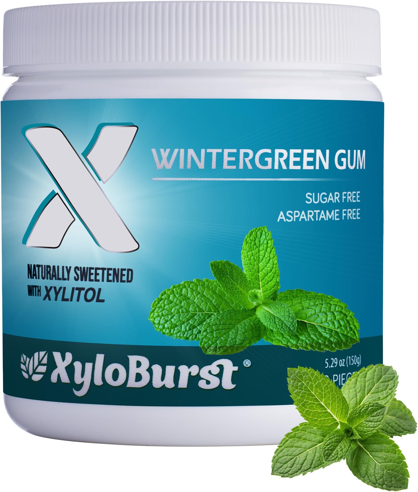 - Gum | Xylitol Chewing Gum | Sugar Free, Gluten Free, Keto Friendly | Aspartame Free Gum For Oral Health | Wintergreen | 100-Count Jar