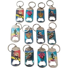 CLGIFT Set of 12 California Souvenir Keychain, I Heart LA Keychain, I Heart Los Angeles Keychain loteria