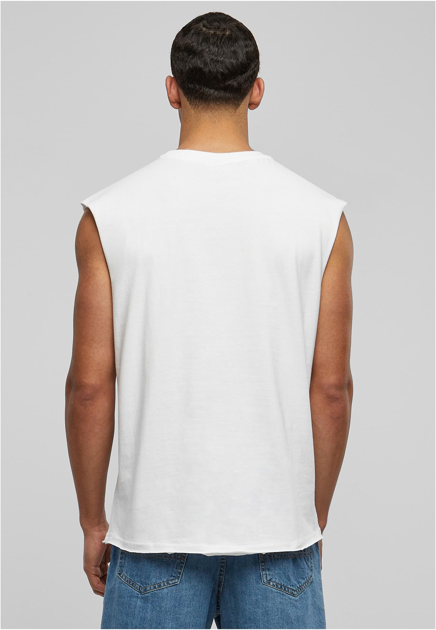 Urban Classics Open Edge Sleeveless tee Hombre Camiseta Negro Regular