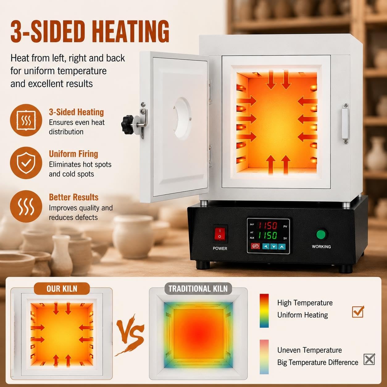 Forno Elettrico da Tavolo, Kit Accessori Completo