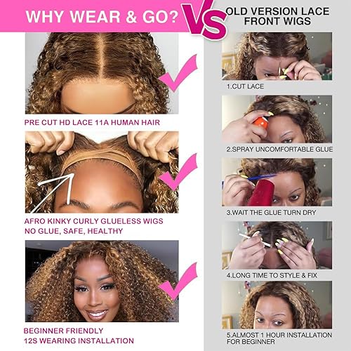 Miniatura 7 de Lealife Peluca de 28 pulgadas para llevar y llevar sin pegamento, pelucas de cabello humano lacio brasileño con encaje frontal para mujeres, cabello