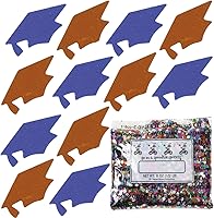 Vista 104 de Confeti Grad Cap Negro, Púrpura Combo - 2 bolsas de media onza (1 oz) (8400/8412)