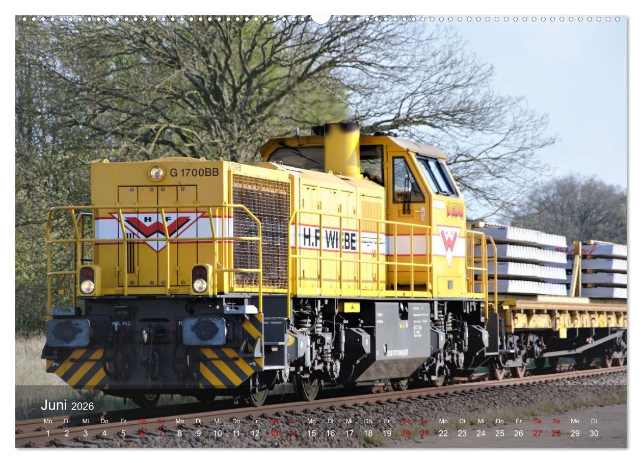 Diesel-Loks (Wandkalender 2026 DIN A2 quer), CALVENDO Monatskalender: Die pure Eisenbahnnostalgie! (CALVENDO Mobilitaet)