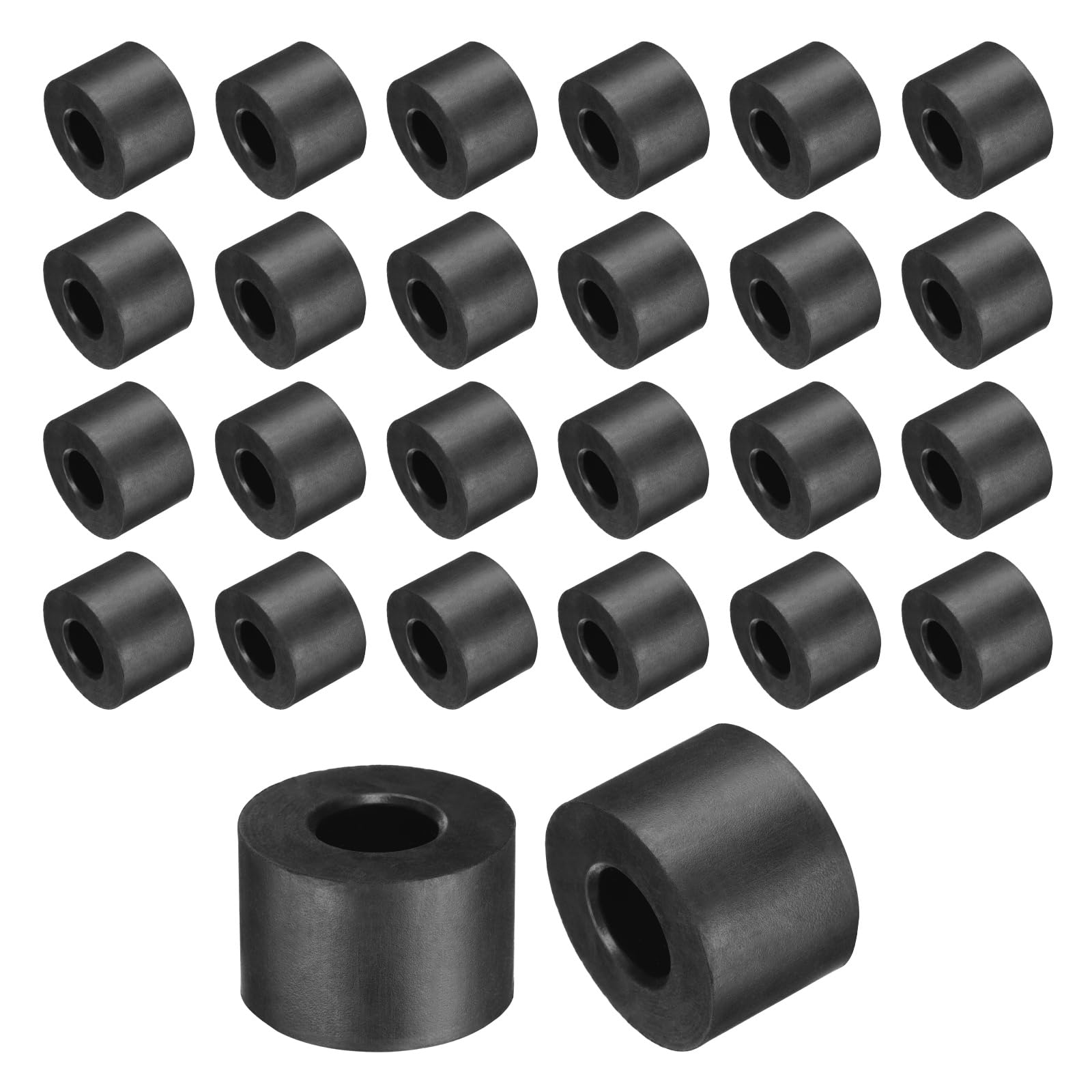 sourcing map 36 Pcs Rubber Spacers 30mm OD x 13mm ID x 20mm Height Round Anti Vibration Spacer Rubber Bushing Grommets โ image 1