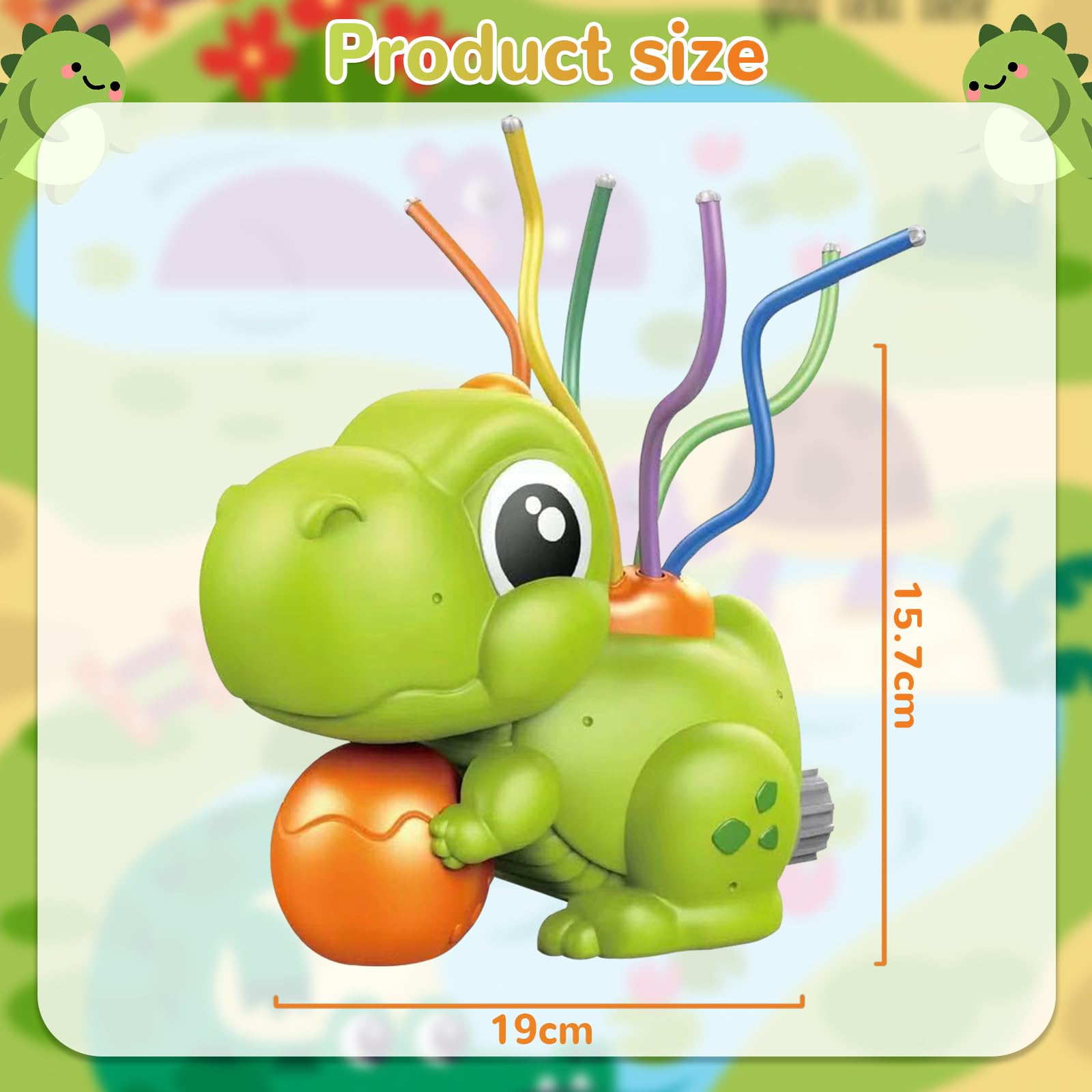 Dinosaurier Wassersprinkler Für Kinder - 360° Drehendes Gartenspielzeug Für Sommer Spaß