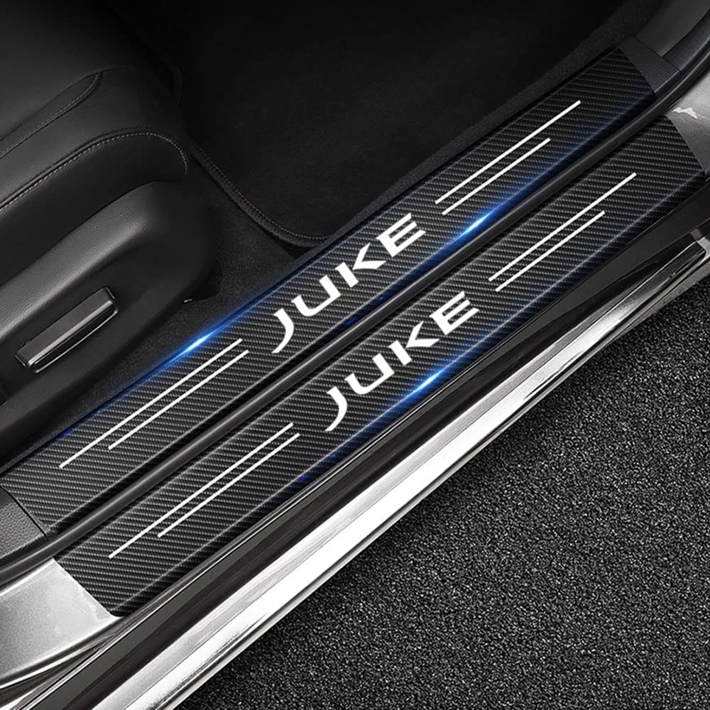 5-teiliger Einstiegsleisten-Schutz Aus Carbon Für Nissan Juke F15/F16 (2010–2025) – Kratzfeste Türschweller-Aufkleber