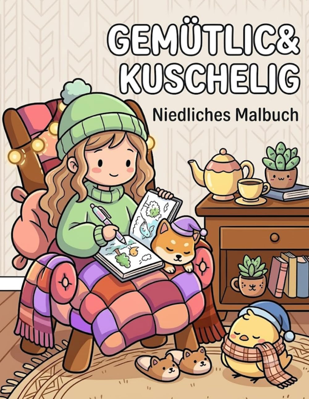 Gemütlich & Kuschelig – Süße Wohlfühlwelt zum Ausmalen |Entspannendes Malbuch für Kinder und Erwachsene voller Wärme und Geborgenheit: Liebevolle und ... Achtsamkeit und süße Wohlfühlmomente