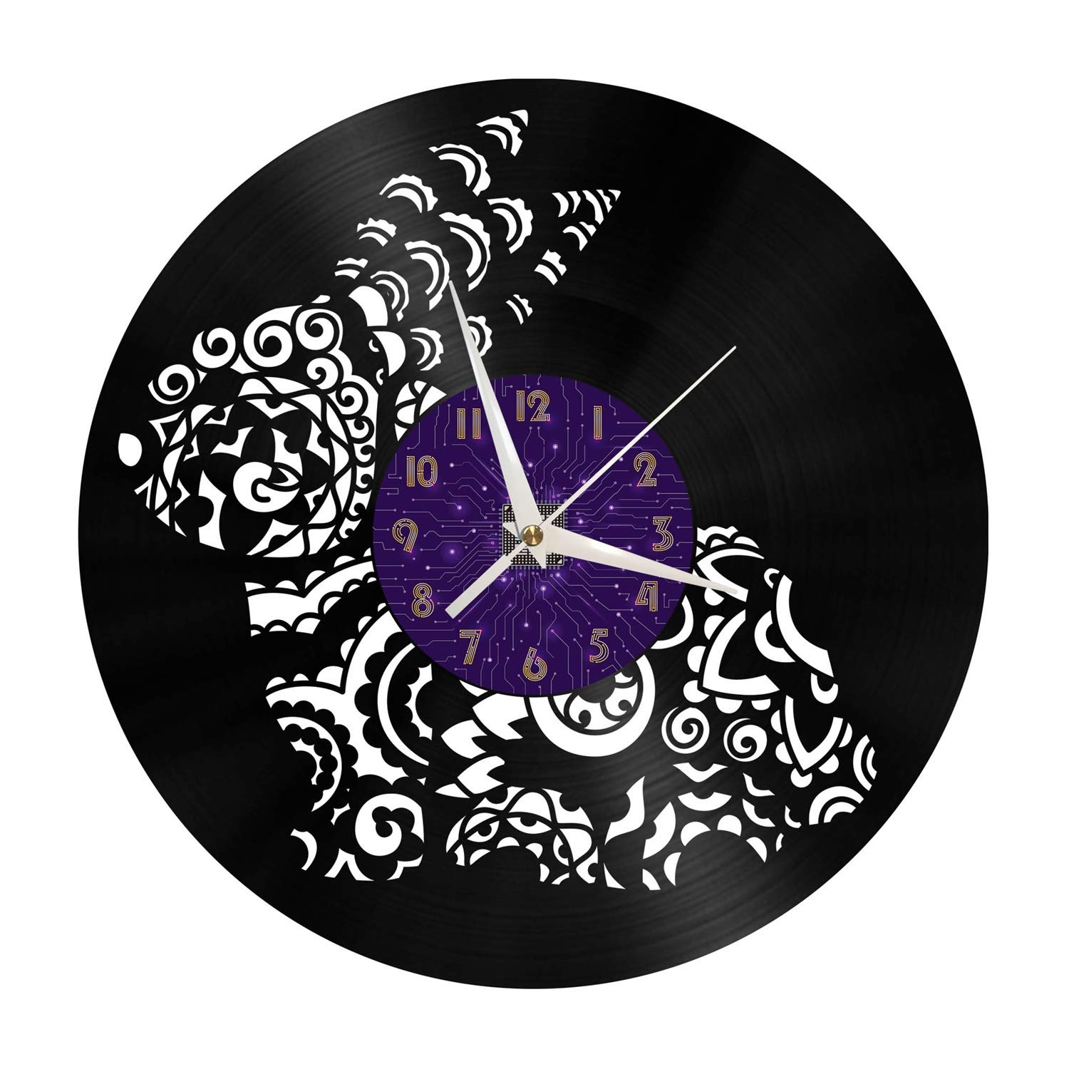 Horloge murale lapin en vinyle pour sublimer la decoration de votre salon