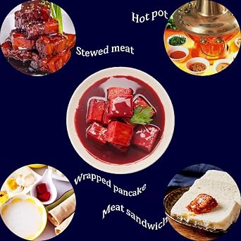 Red Fermented bean curd, Healthy, Convenient for Hot Pot, Stir-fry, Noodles, Porridge - 340g Glass Jar (11.99oz)