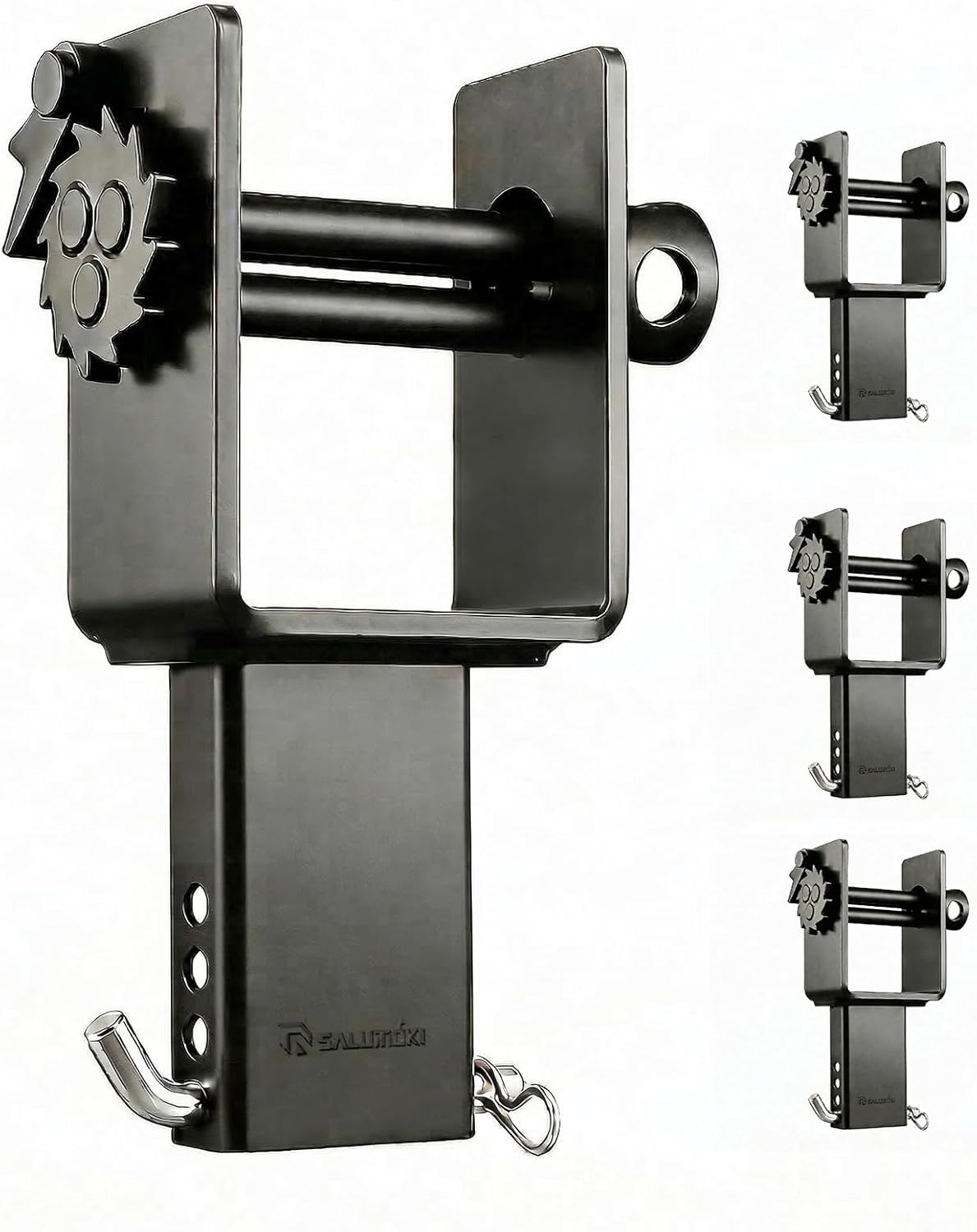 Upgraded 4 Pack Trailer Stake Pocket Winch Flatbed, Capacity 16,200 lbs Utility Flatbed Accessories, Compatible with 4 inch Flatbed Winch Straps for 2x4 Stake Pockets