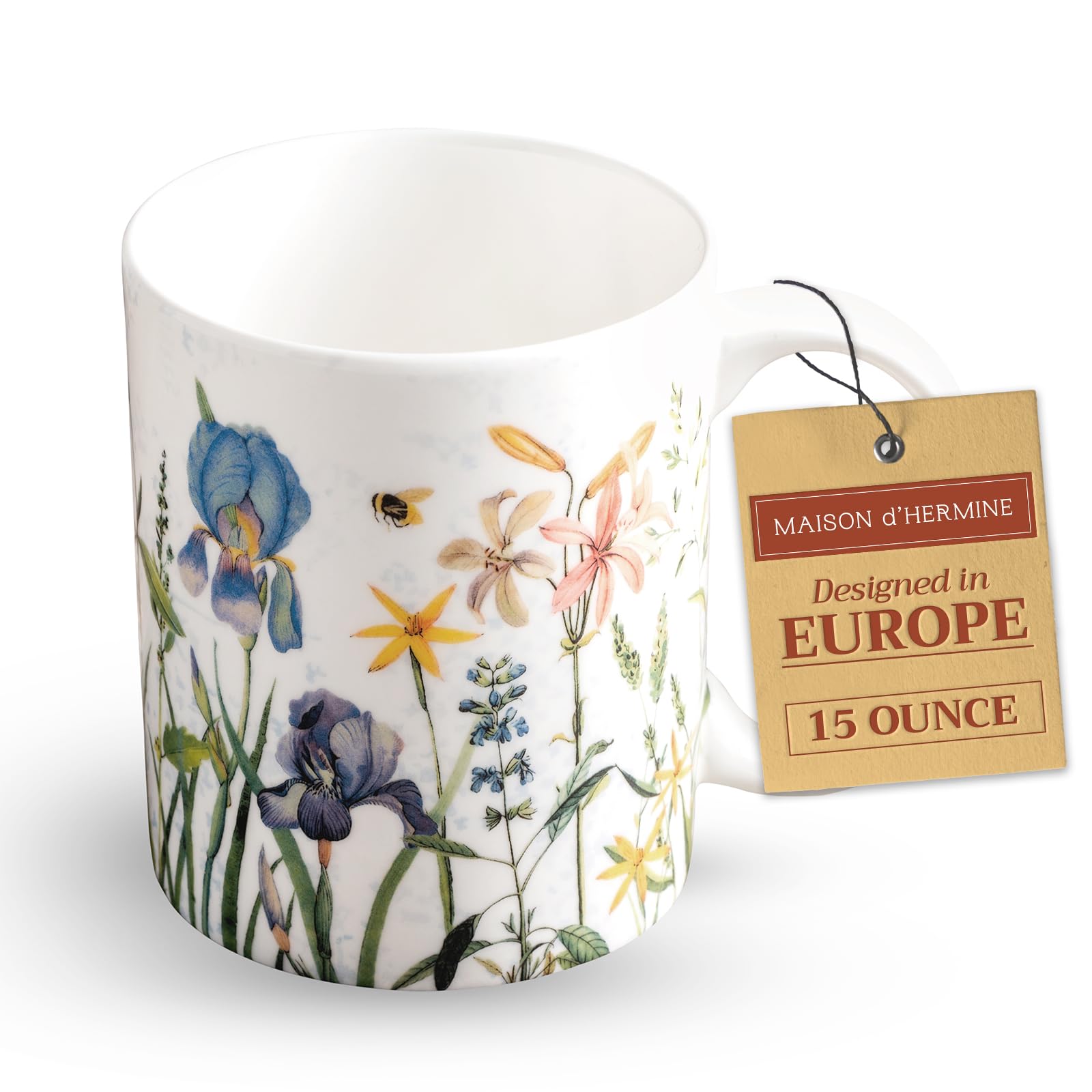 Maison d' Hermine Coffee Mug with Handles Fleurs De Mai
