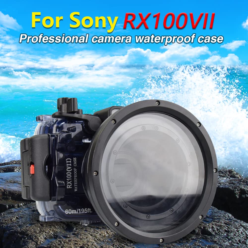 SONY HDRーCX7専用　水深60m可能ハウジング Amazon | Sea Frogs 60m/195フィート ダイビングカメラ 防水