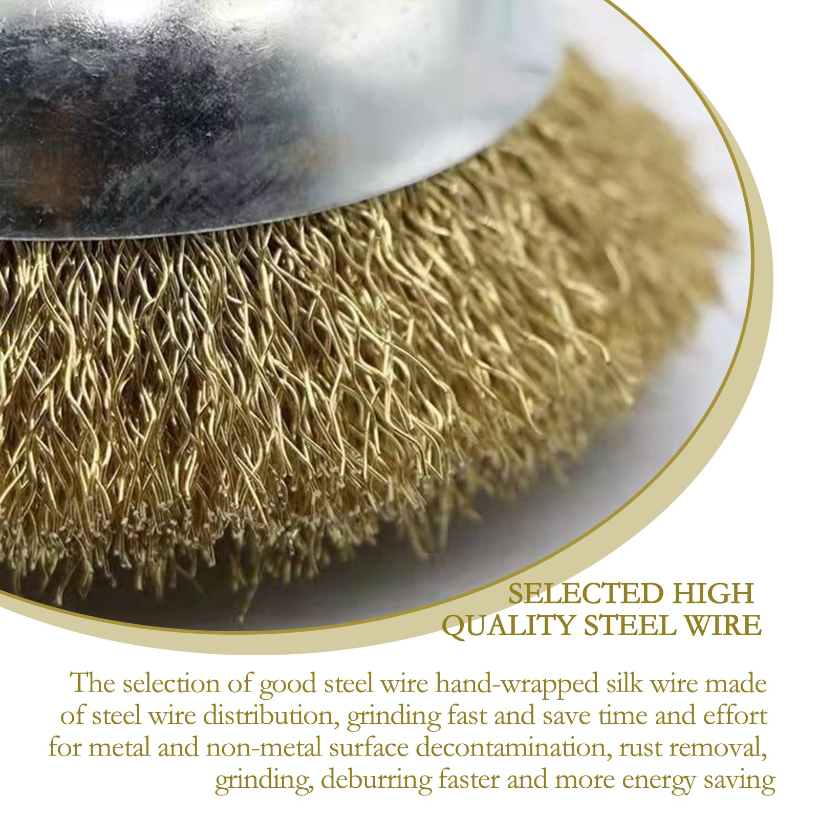 Brosse Métallique De Forage Brosse Métallique, 9 Pièces De Brosse