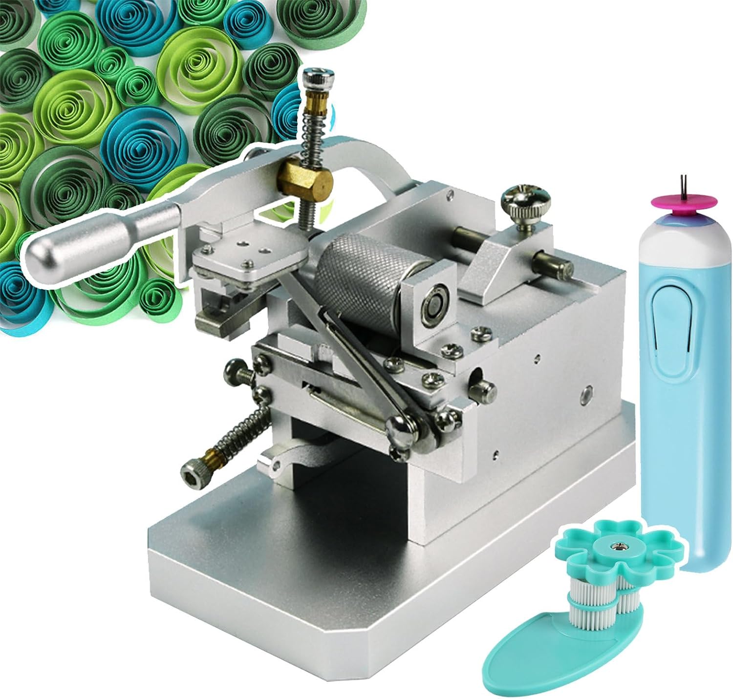 Paper Quilling kit,Include Manual Paper Art Tassel Paper Rolling Machine + Paper Quilling Pen + DIY Roller Quilting Tools