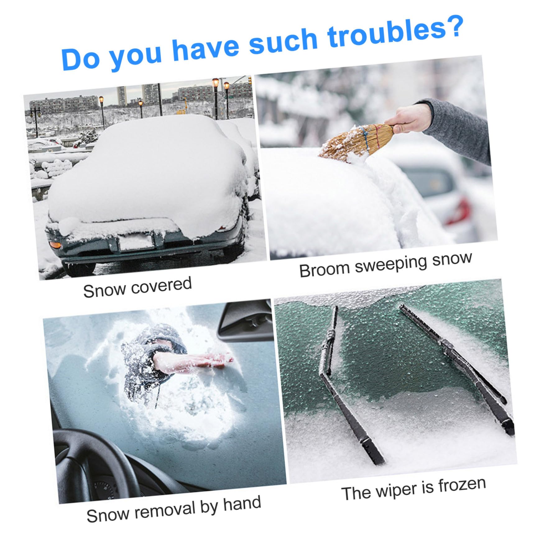 Copertura Per Auto Telo Antigelo Per Parabrezza Telo Antigelo Per Finestrini Protegge Da Gelo Ghiaccio Nevischio Fanghiglia Grandine Leggero Ma Resistente Facilmente Piegabile