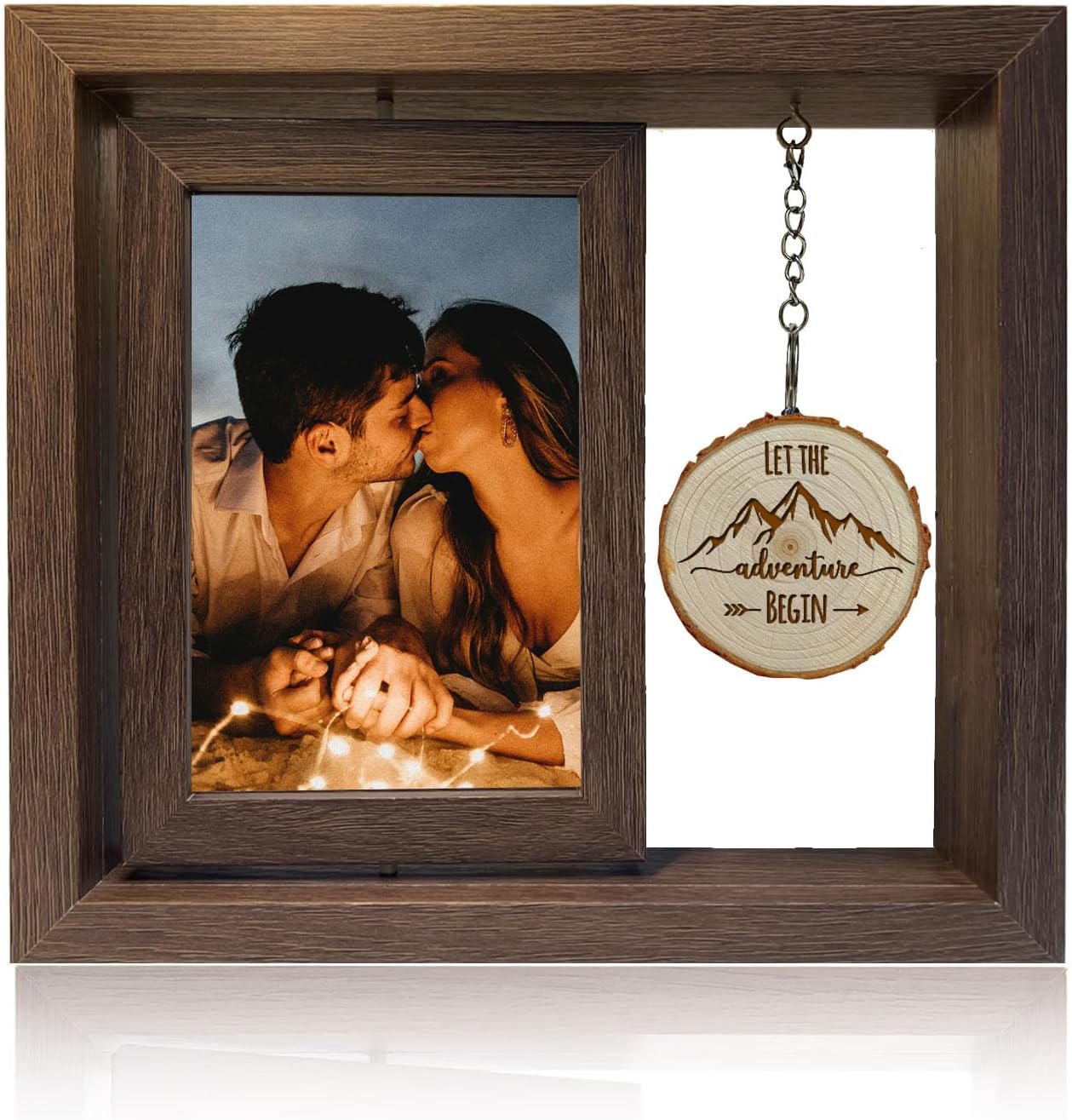 Amazon.com - Engagement Picture Frame Gifts for Couples 4x6 Rotating ...