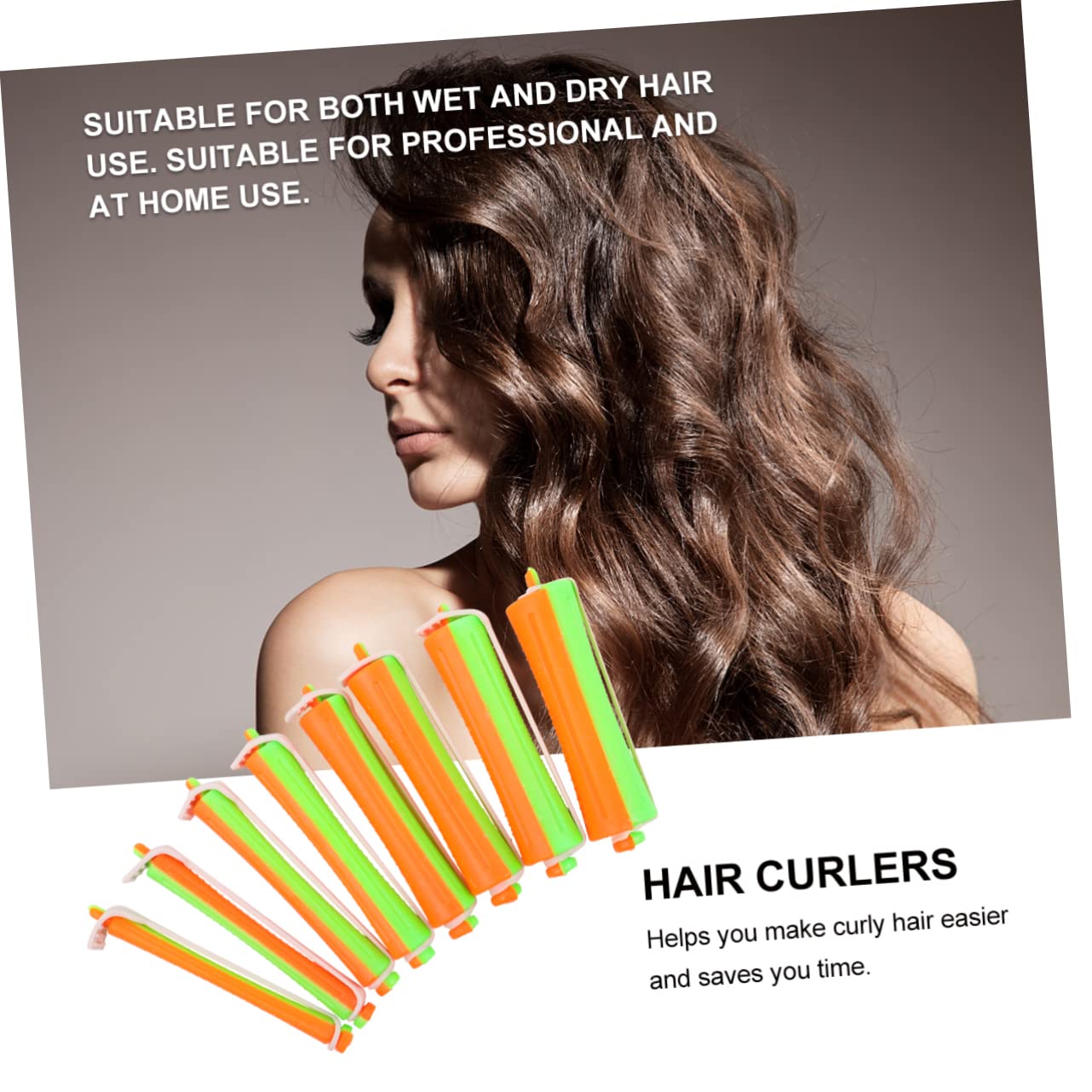 WOFASHPURET 8set Double Colors Hair Curling Sticks for DIY Hair Styling Durable Tools for Salon Home Use present for All Ages for Temporary Curls