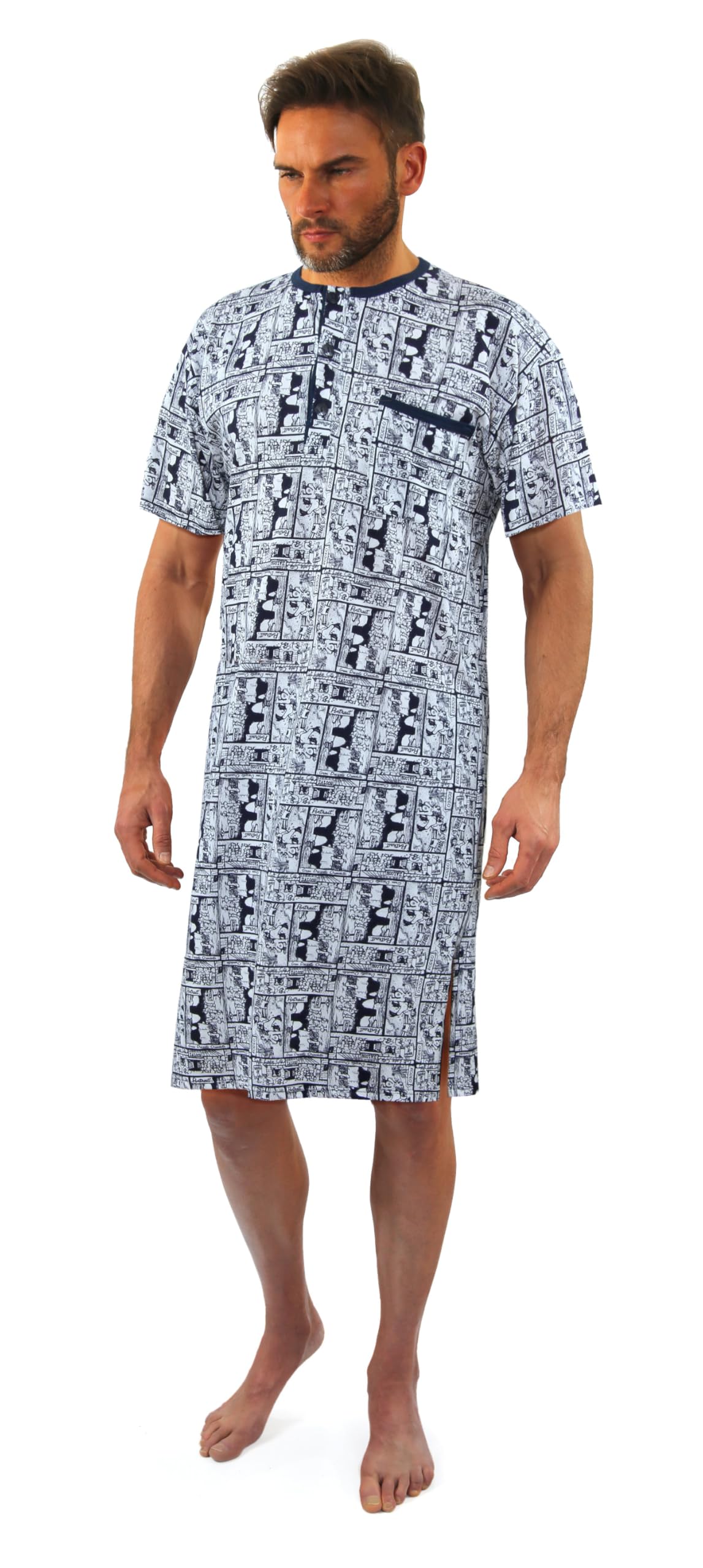 sesto senso Camisón de manga corta para hombre