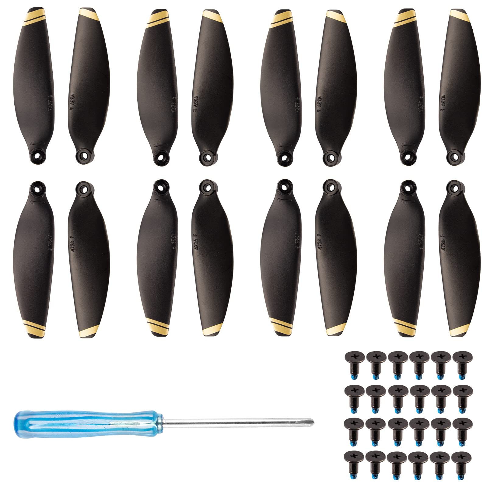Mini Propellers for DJI Mavic Mini 16 Pcs Replacement Blades for Drones Replacement Propellers Carbon Fiber Blades Helicopter Propeller RC Drone Blade Helicopter Propeller Low Noise