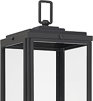 Vista 7 de Crystorama BYR-80109-MK Byron - Linterna de poste para exteriores de 3 luces, 22.25 pulgadas de alto y 7.5 pulgadas de ancho