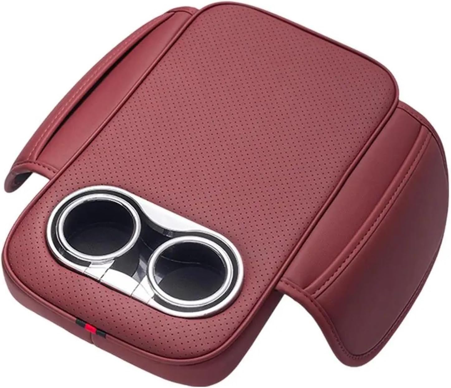 Universal Car Center Console Armrest Cushion With 2 Cup Holder And Side Pocket Amrest Heighten Pads Arm Rest Cover Car Armrest Box