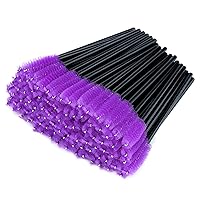 Vista 16 de G2PLUS - 300 piezas de brochas desechables para rímel, kit de maquillaje con cepillo de pestañas de cristal, varillas ajustables para extensiones
