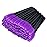 G2PLUS 100PCS Disposable Eyelash Brushes, Adjustable Mascara Wands Makeup Applicator, Lash Spoolies Brushes for Eyelash Extensions and Eyebrows (Purple)