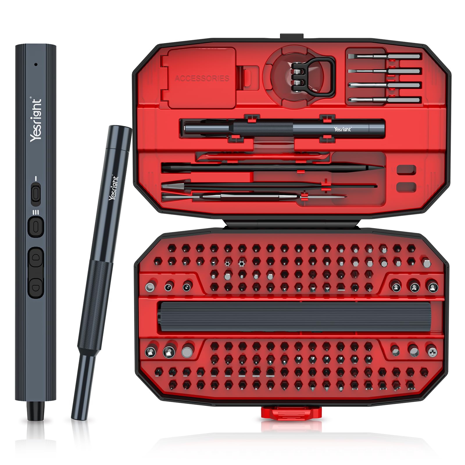 Mini Electric Screwdriver 155 in 1 Small Precision Screwdriver Set Max 5 N m Cordless Screwdrivers with 3