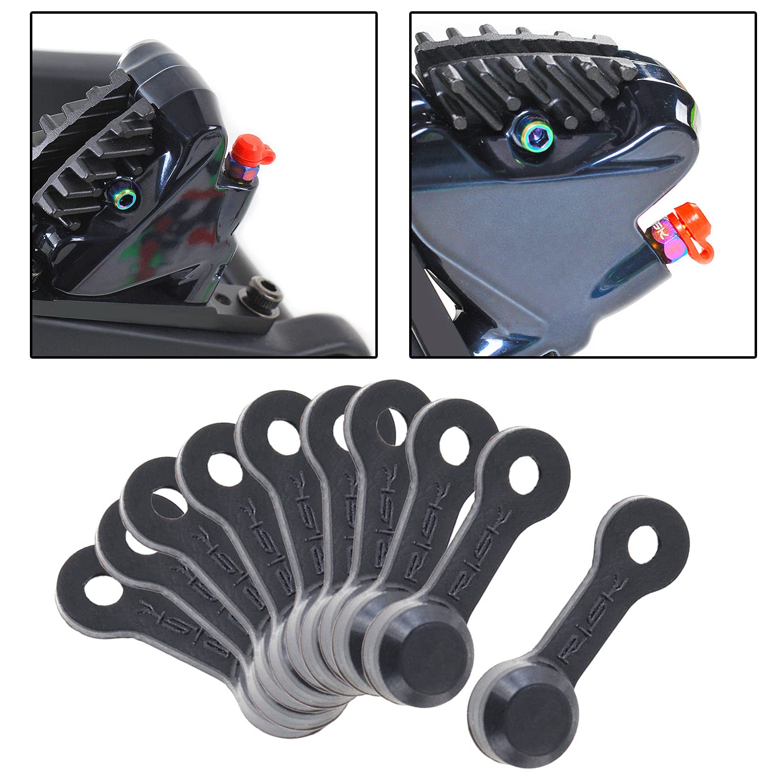 Sharplace 10 Pezzi Tappi in Gomma per spurgo Freno Bici Tappo Antipolvere Cappuccio per sfiato Freno per Auto e Moto - Nero