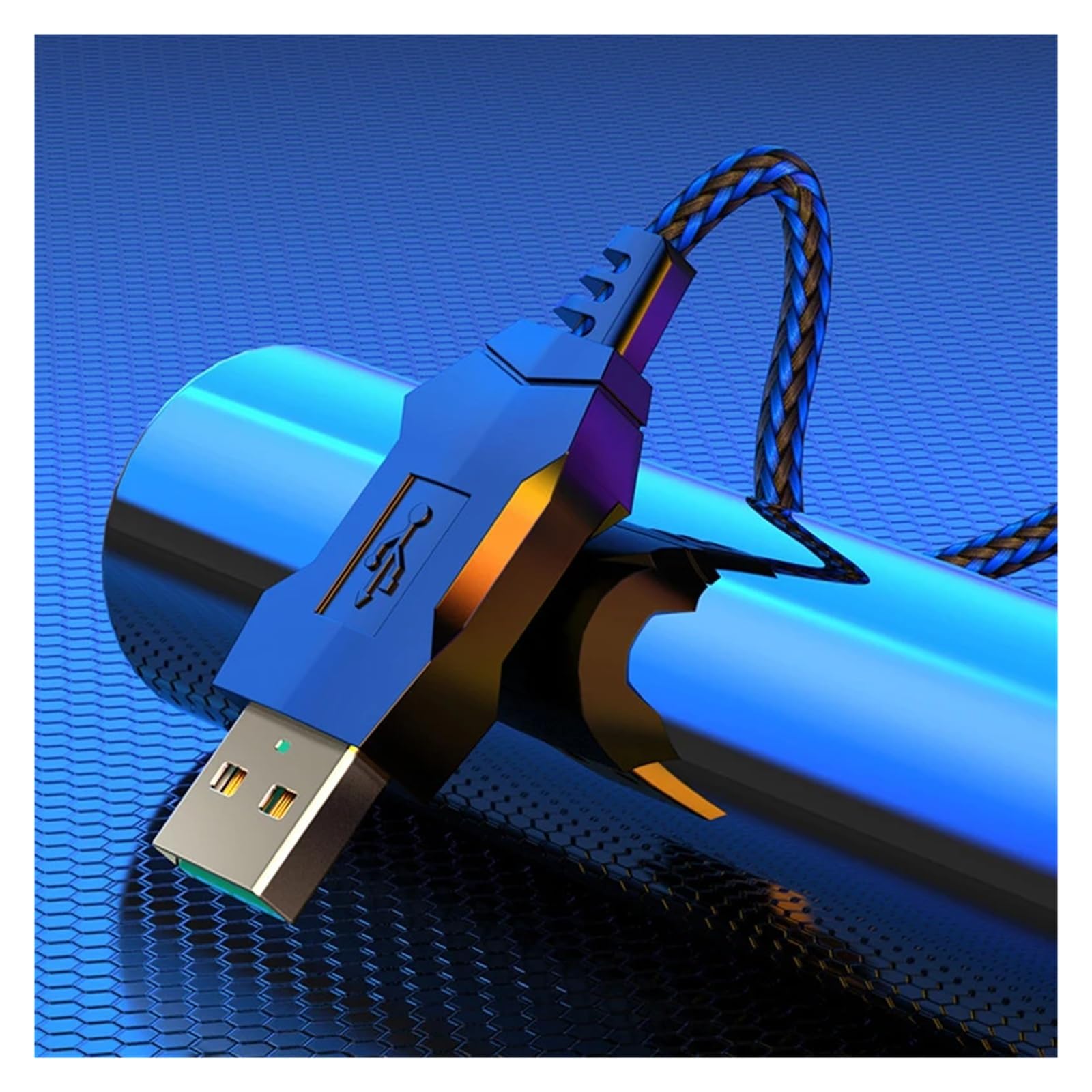 Coolcold-Enfriador de portátil RGB for Videojuegos, Soporte ergonómico, Cinco Ventiladores, 2 Puertos USB con Pantalla HD for 14-17 Pulgadas, 2022