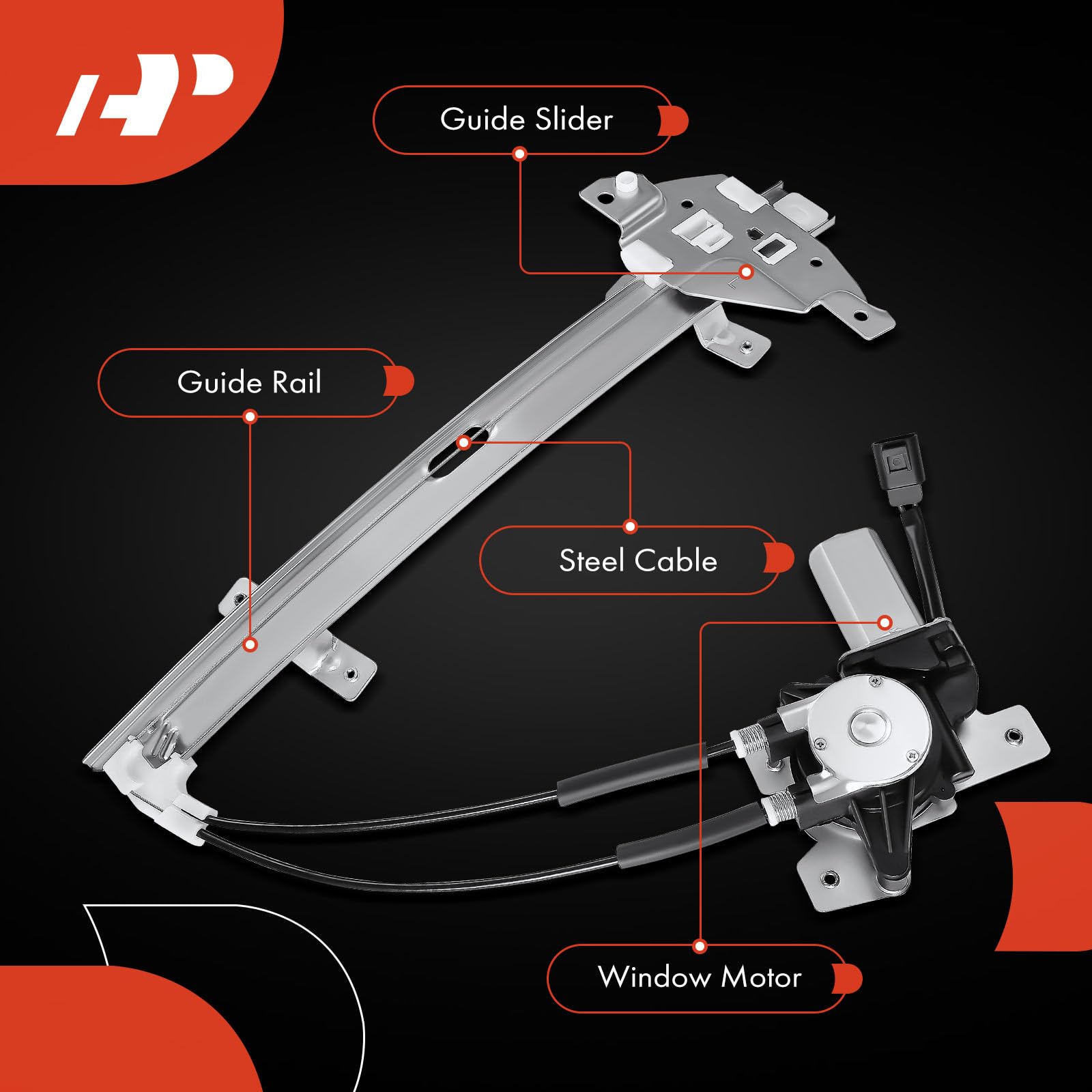 Front Left Power Window Motor Ford F350 Power Window Regulator Assembly Pontiac Grand Prix 