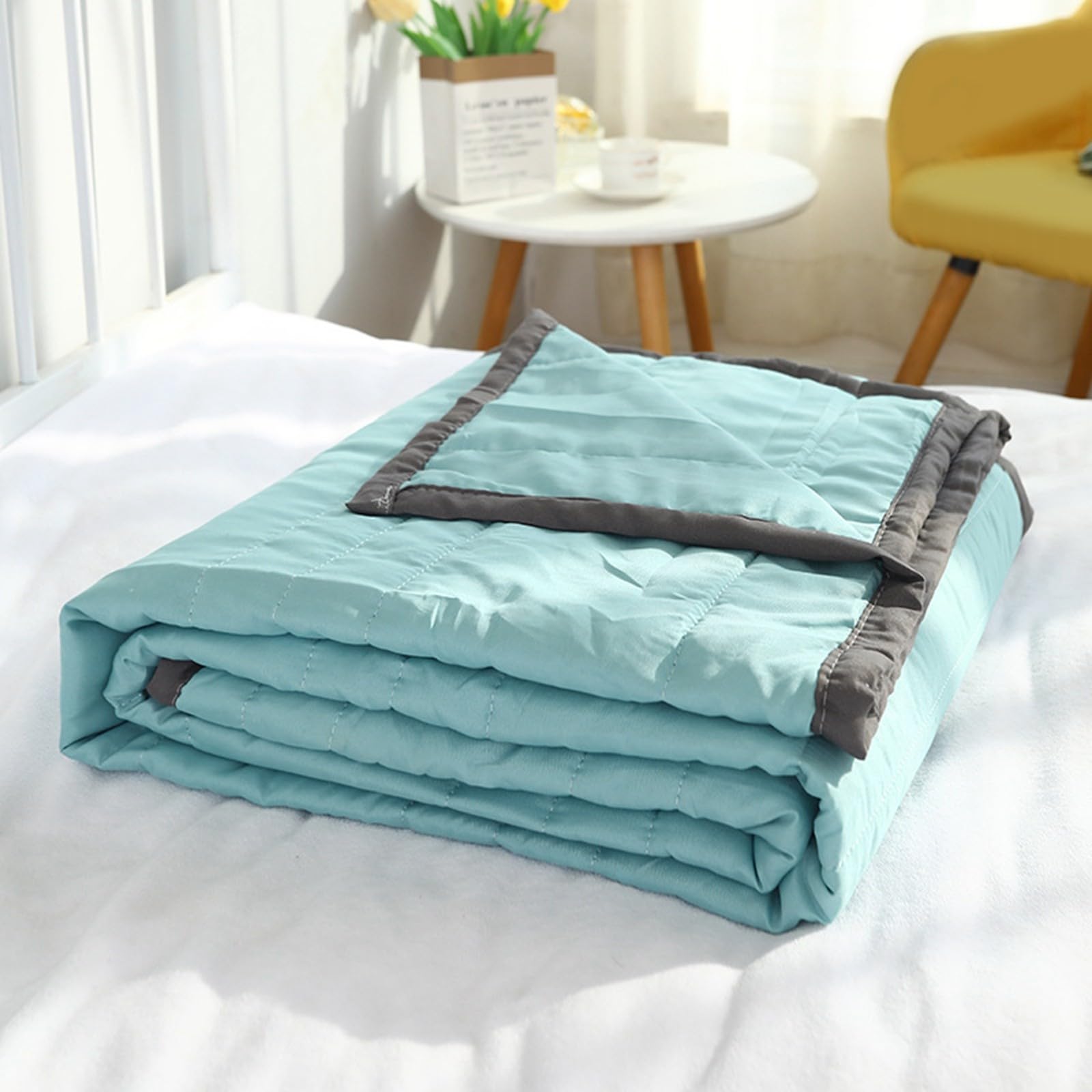 Kühldecke Bett Sommerdecke 170x200cm, Kühldecke zum Schlafen mit Arc-Chill 3.0 Q-Max 0.5 Kühlfasern, 2 in1 Selbstkühlende Decke Leichte Kuscheldecke für Menschen Doppelseitige Verwendung Wohndecke