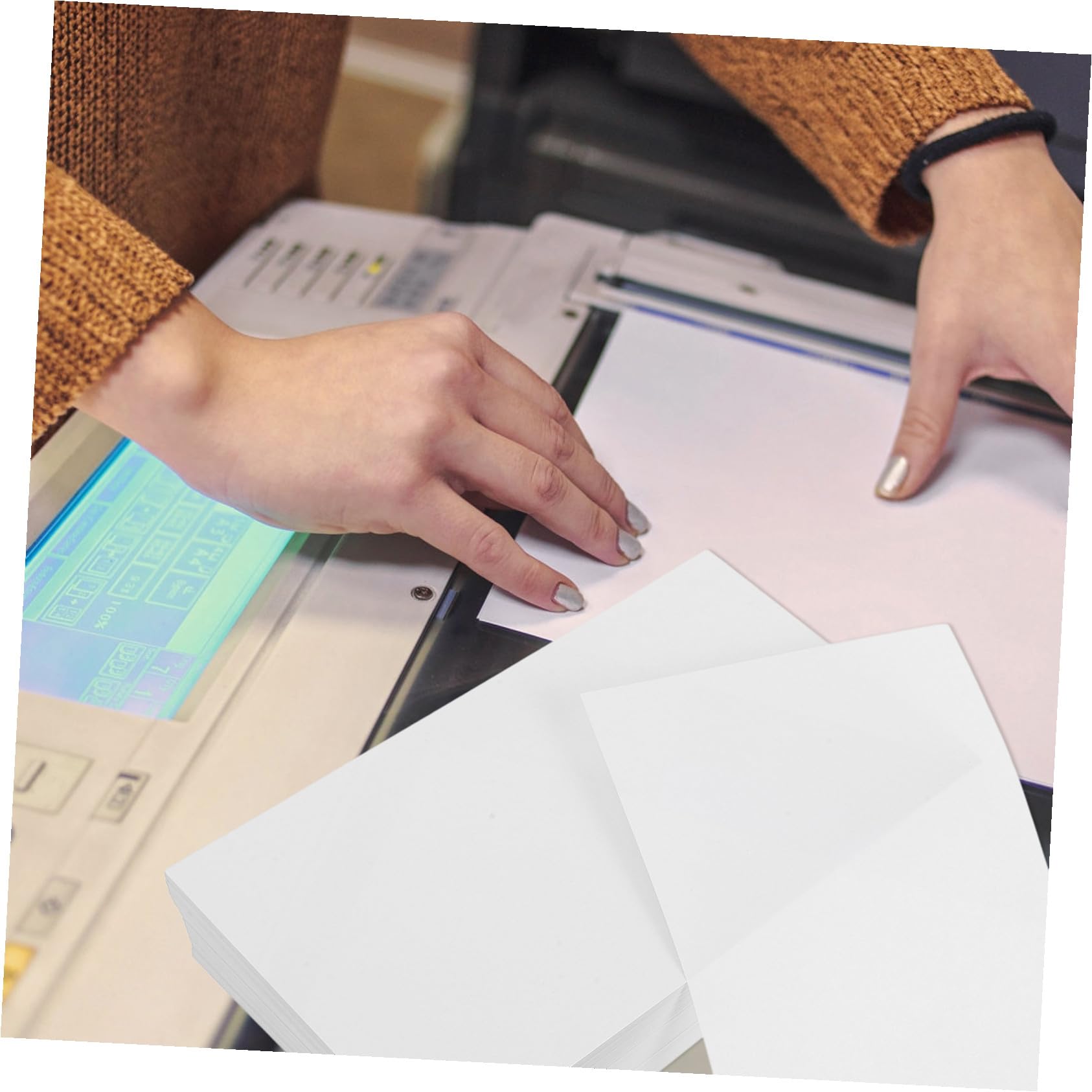NUOBESTY 500 Feuilles De Papier Cartonné Épais Multi-usages Pour Imprimante Impression Écriture Et Travaux Manuels