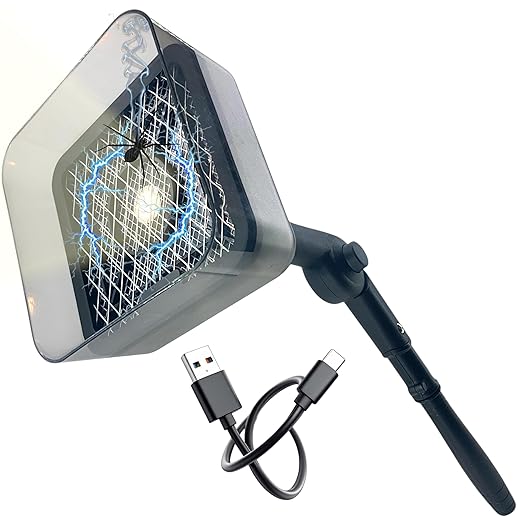 New Powerful Handheld Insect Zapper, Walls, Ceilings Indoor Spider Zapper, Cockroach Zapper, Insect Exterminator, Rechargeable