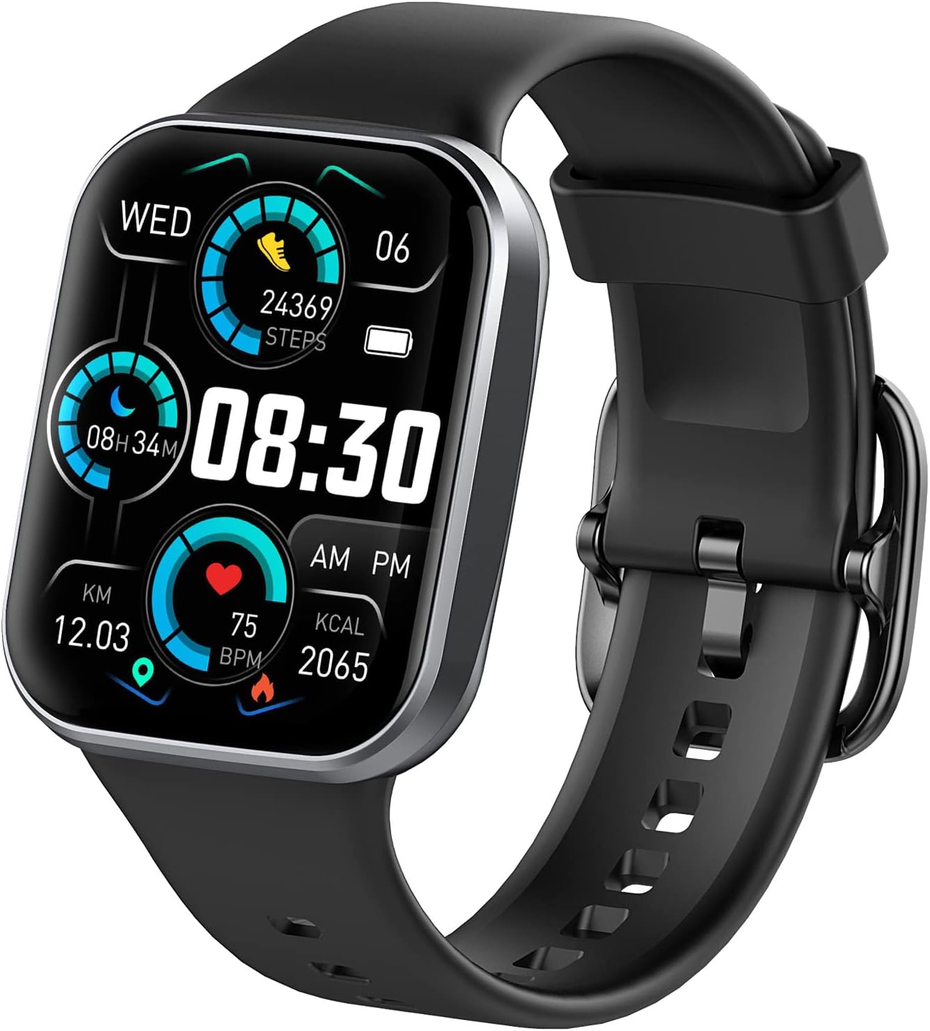 Smart Watch for Men Women, Dbasne New Fitness Tracker Watch with 1.69" HD Touch Screen 25 Sports Modes Smartwatch, IP68 Waterproof Activity Tracker Step Counter Watch with Heart Rate and Sleep Monitor
