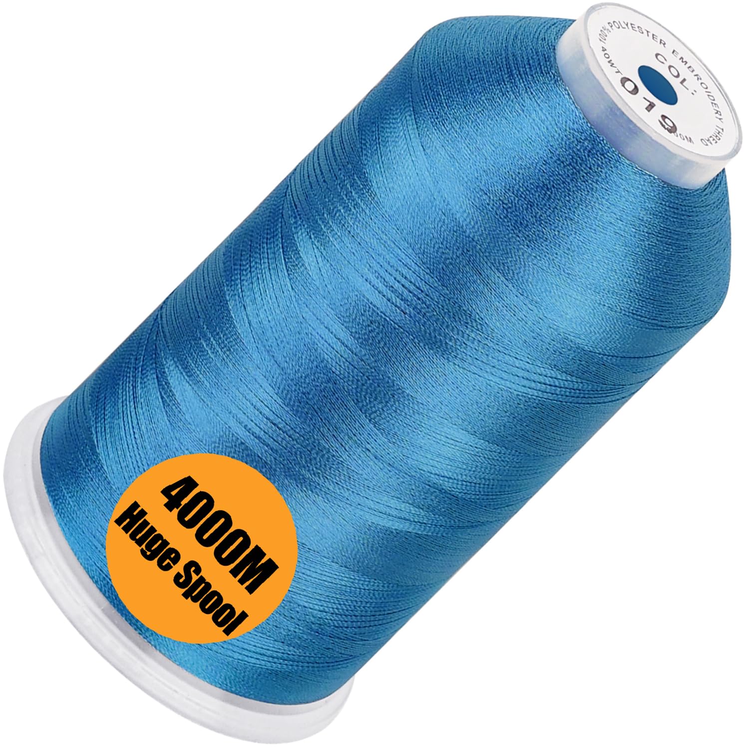 New brothread 4000M Huge Spool Embroidery Machine Thread - Sky Blue