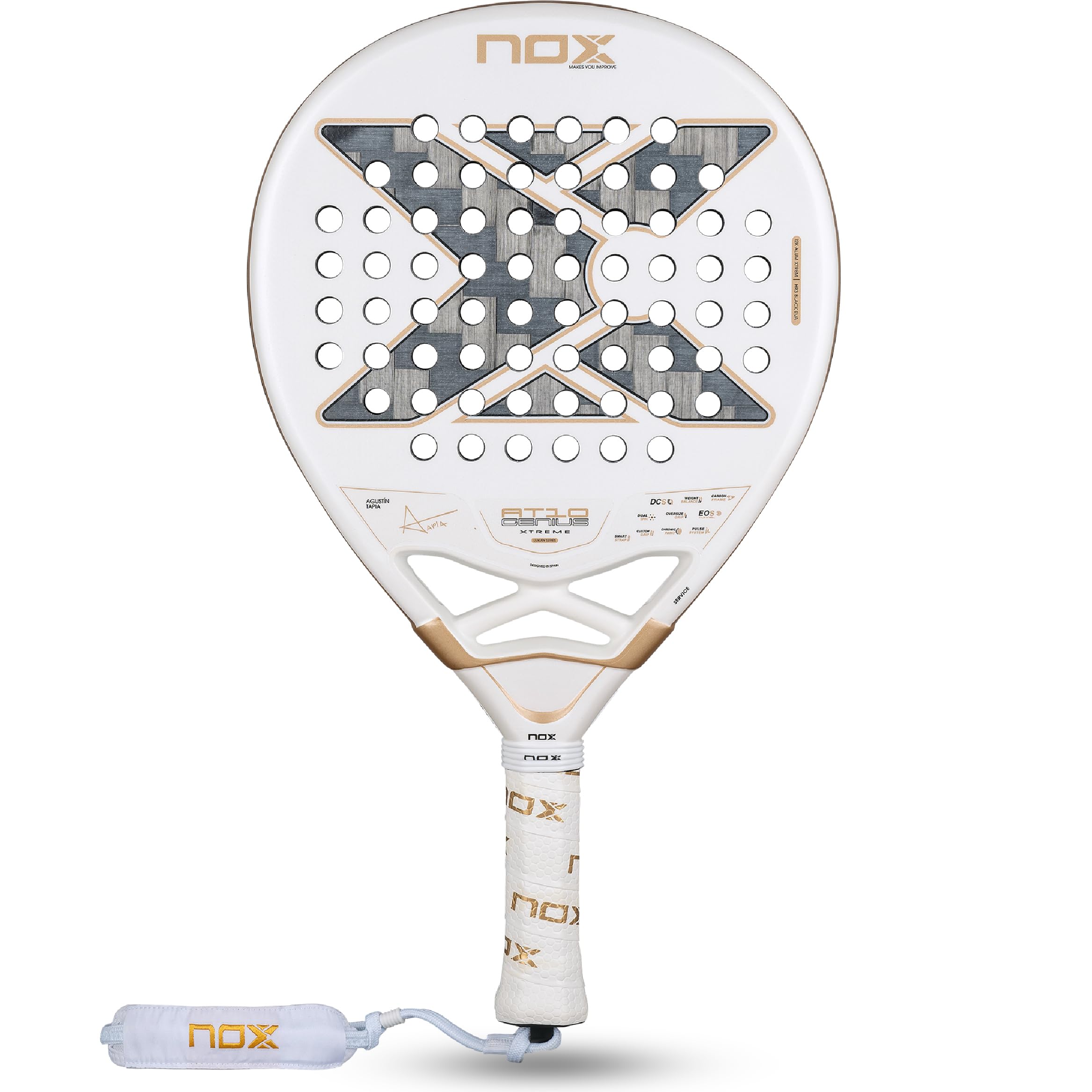 NOX Raquette de Padel AT10 Genius 12K Alaun Xtrem 2026 | Agustin Tapia