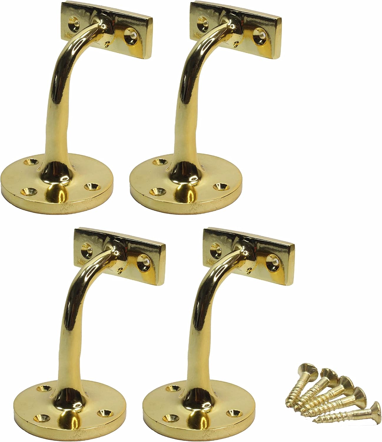 SUL Handrail Brackets Brass Heavy Duty Bracket for Stair Bannister