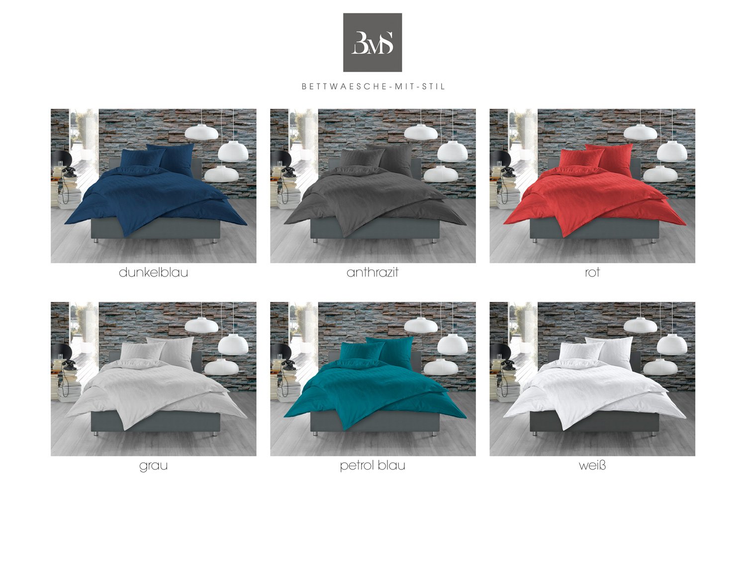 Bettwaesche-mit-Stil Mako Satin Damast Bettwäsche Garnitur Waves weiß (140x200 cm + 70x90 cm)