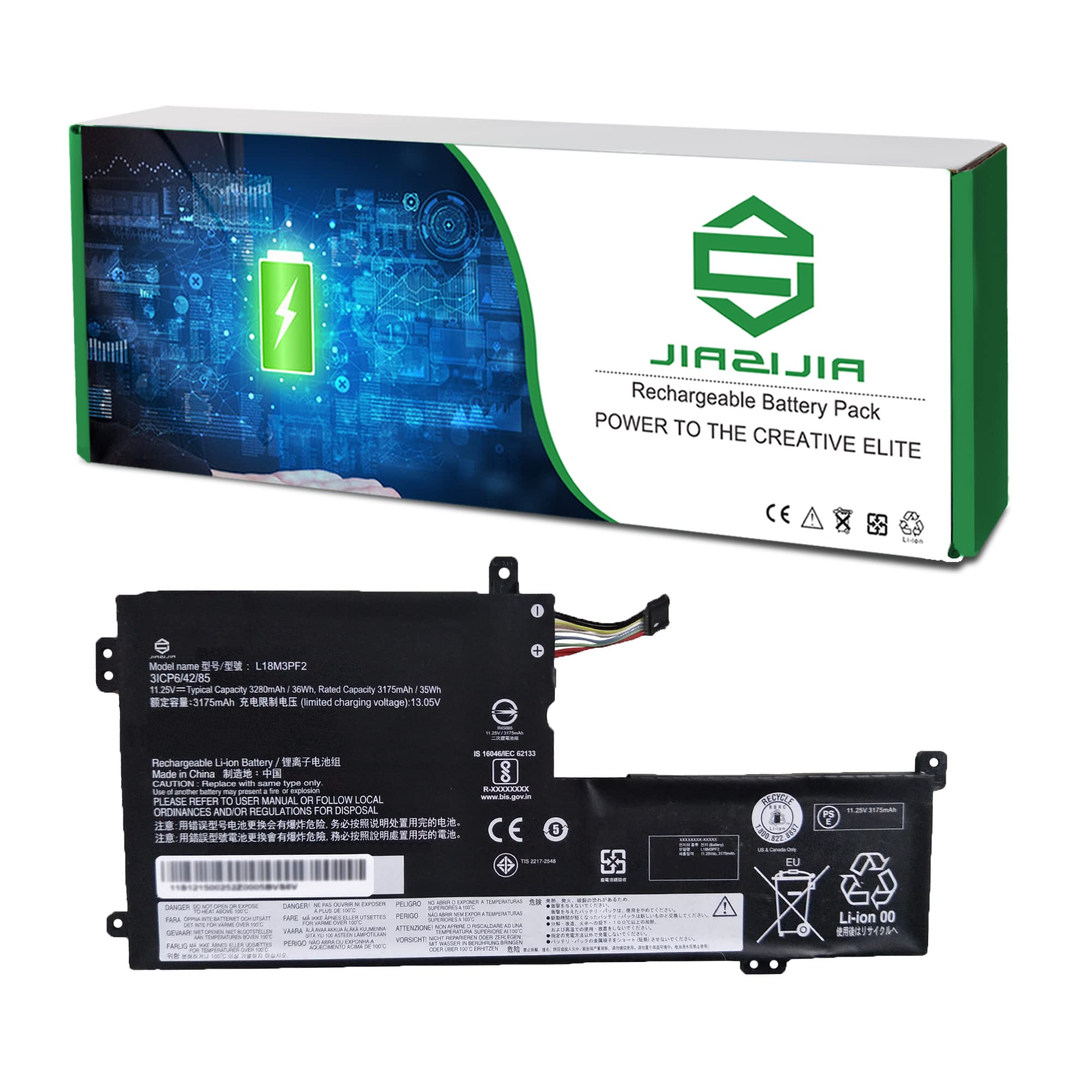 Amazon.com: JIAZIJIA L18M3PF2 Battery Replacement for Lenovo