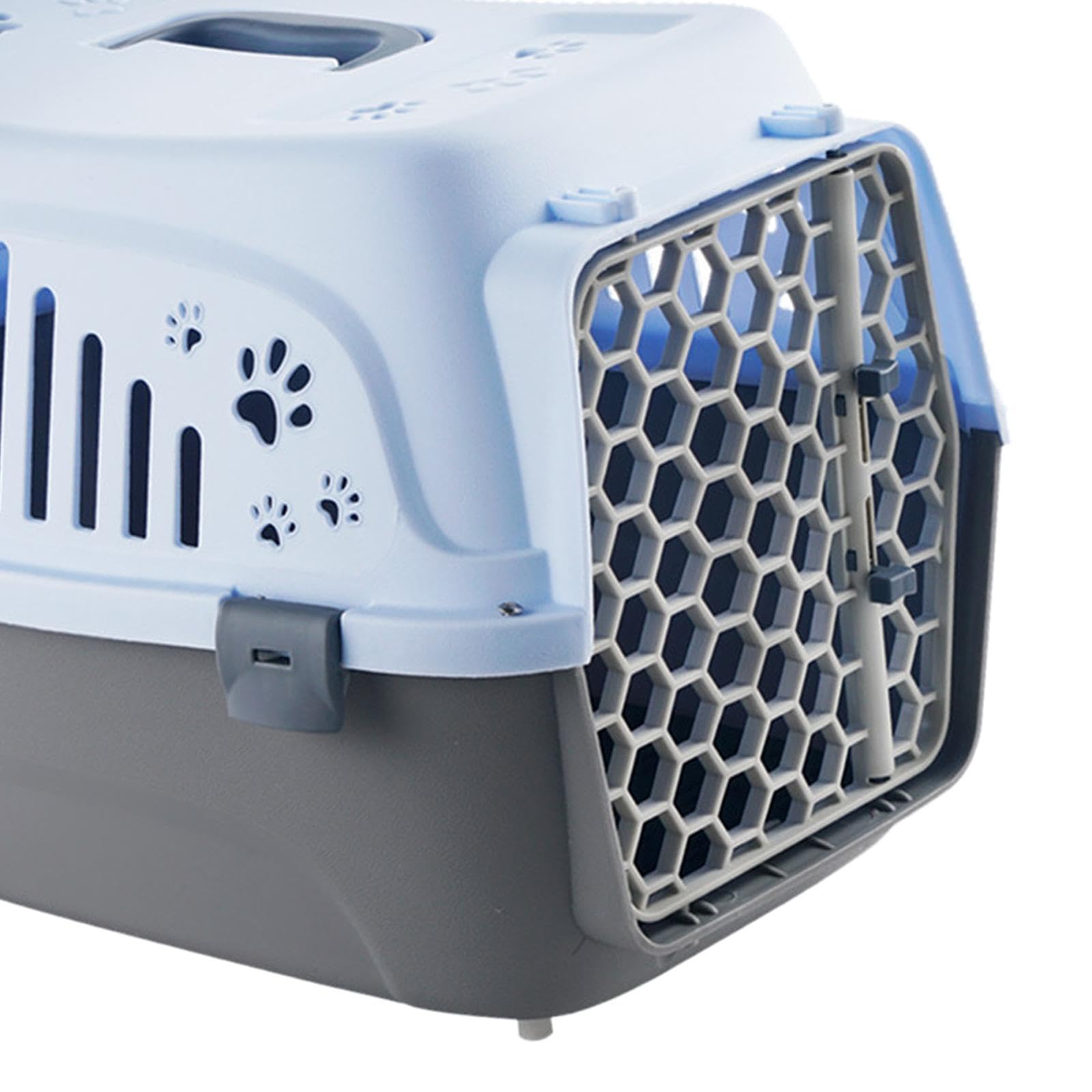 Transportín de Viaje para Mascotas, Caja de Transporte para Perros, Transportín Rígido Portátil para Perros Pequeños Y Medianos, para Senderismo Al Ai, Azul