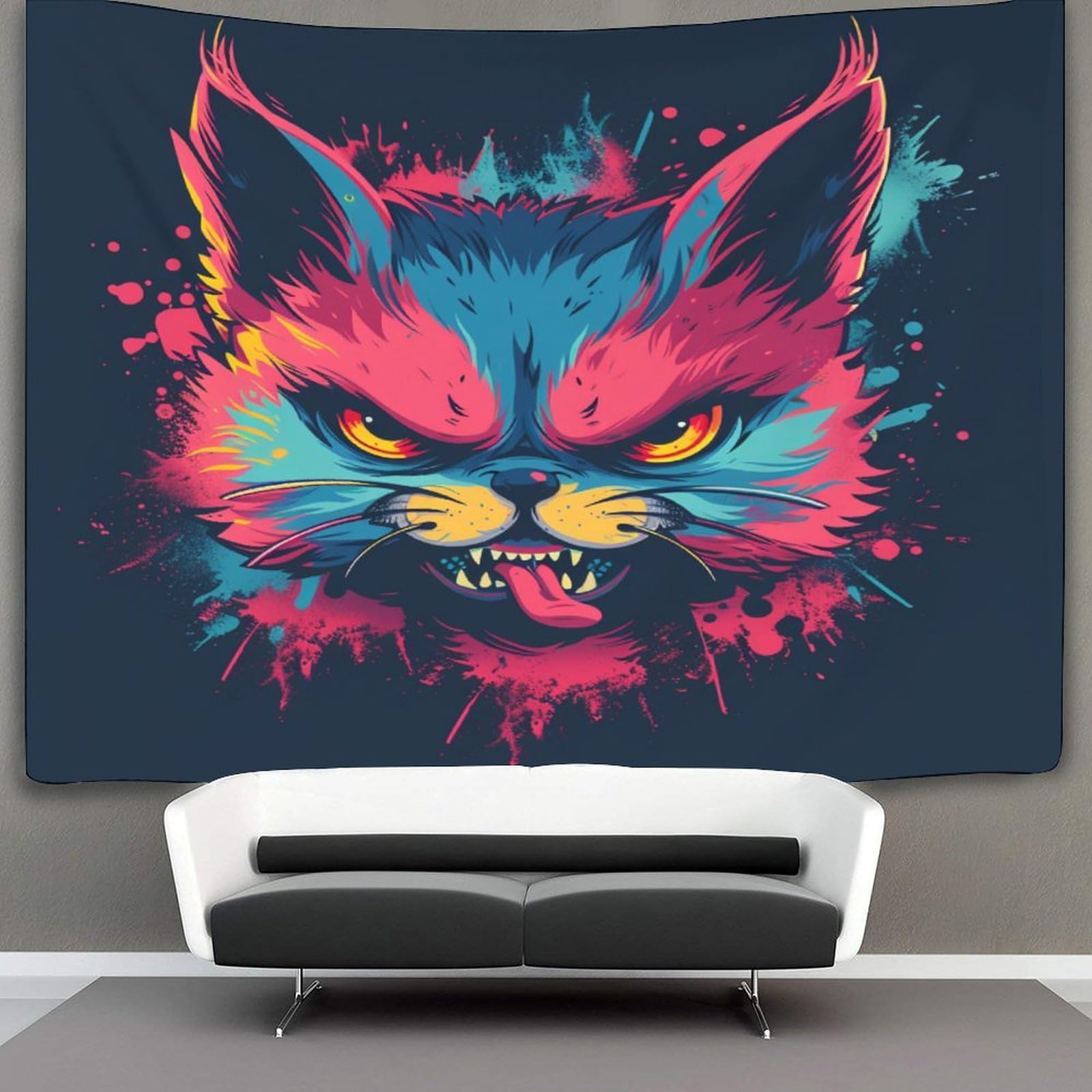 kaiyun Angry Animal Tapestry Animal Wall Hanging Bedroom Home Decor 180cmx230cm