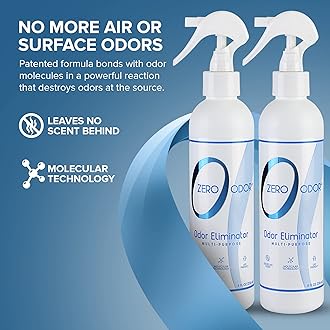 Zero Odor Multi-Purpose Household Odor Eliminator, Trigger Spray, 8oz Two Pack